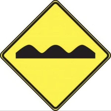 Accuform TRAFFIC SIGN ROUGH ROAD 30 X 30 FRW310HP FRW310HP